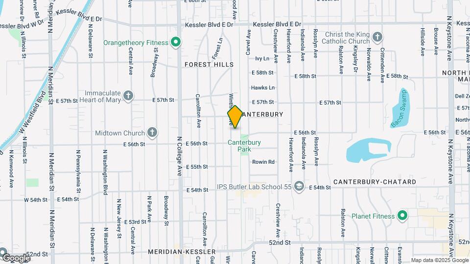 5623 Winthrop Avenue Map and Location Details