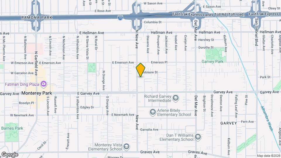 126 N New Ave Map and Location Details