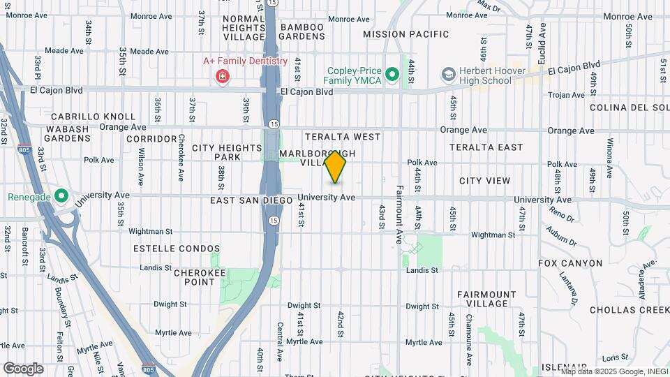 4022 42nd St Map and Location Details