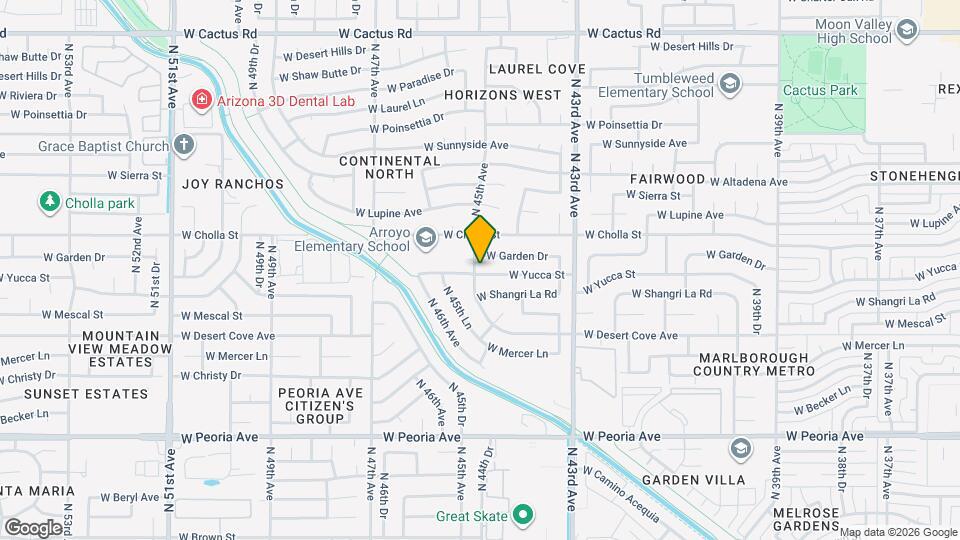 4440 W Yucca St Map and Location Details