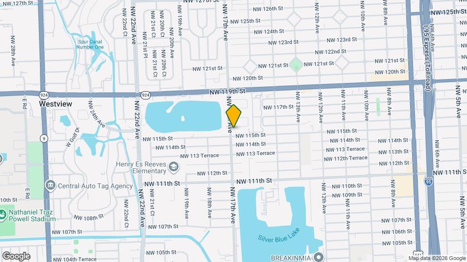 11545 NW 17th Ave Map and Location Details
