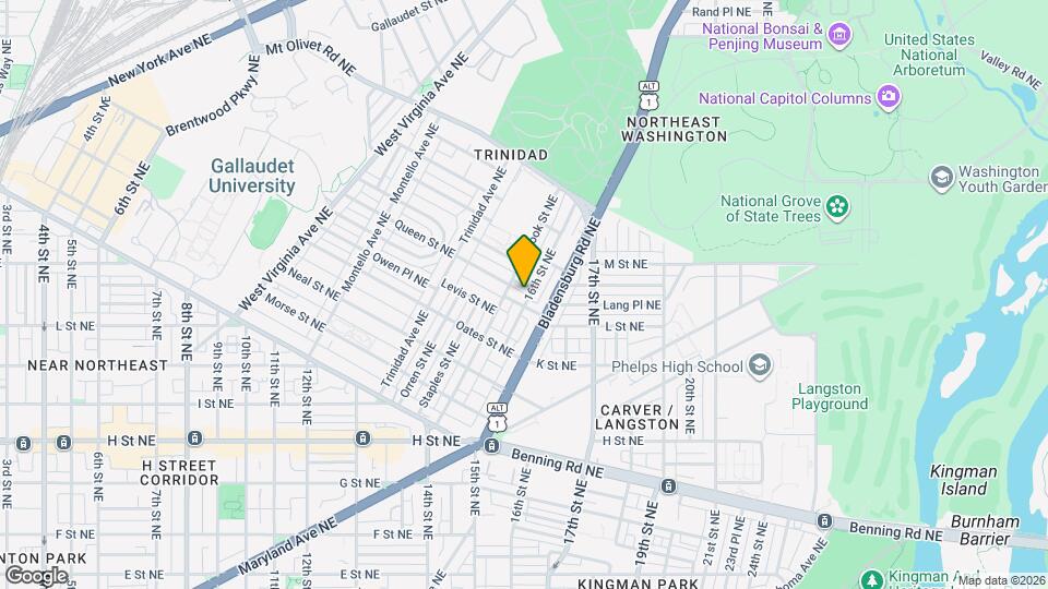 1110 16th St NE Map and Location Details