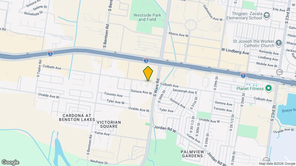 1908 S 38th St Map and Location Details