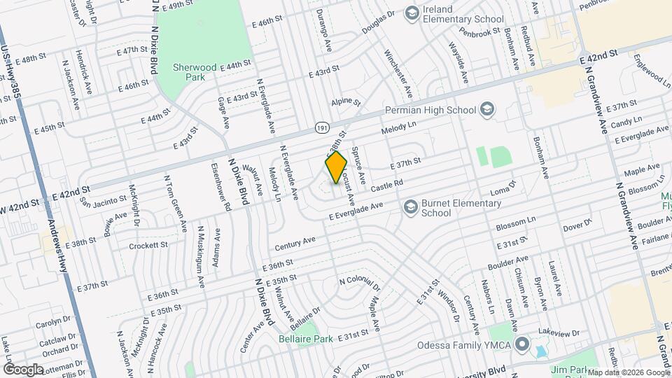 3704 Travis Ave Map and Location Details