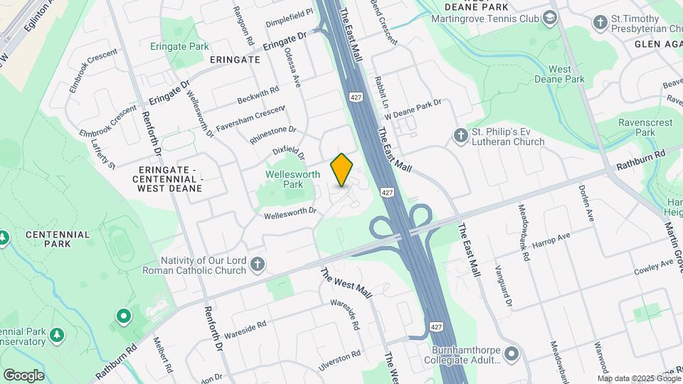 714 The West Mall Map and Location Details