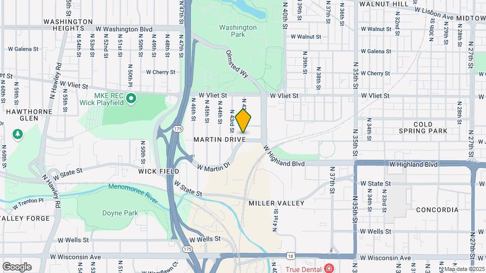 4202 W Juneau Ave Map and Location Details