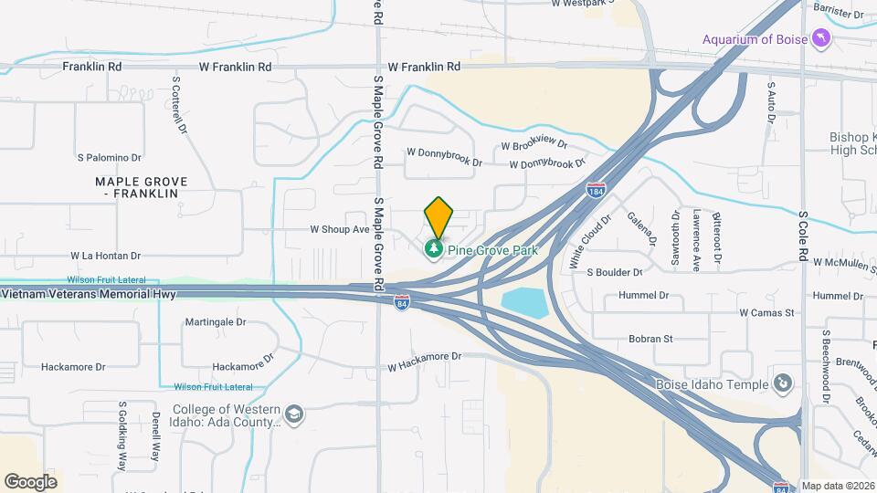 8786 W Pine Valley Ln Map and Location Details