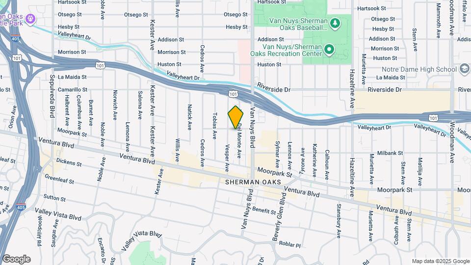 4549 Vista del Monte Ave Map and Location Details