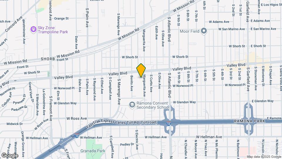 1425 S Marguerita Ave Map and Location Details