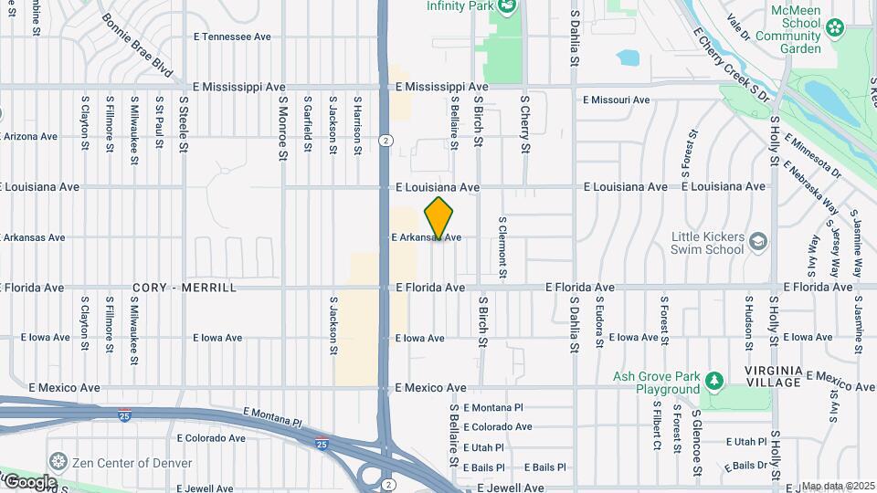 1410 S Ash St Map and Location Details