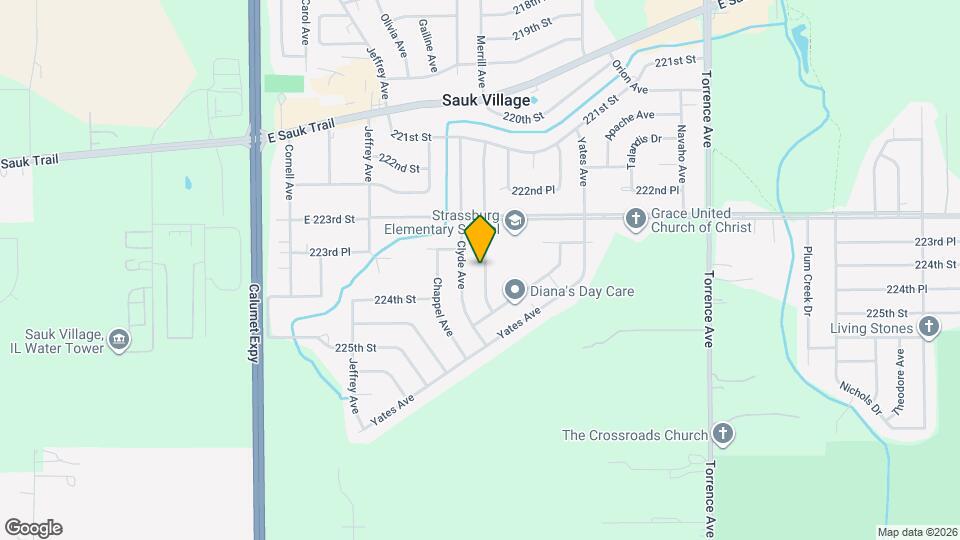 22344 Merrill Ave Map and Location Details