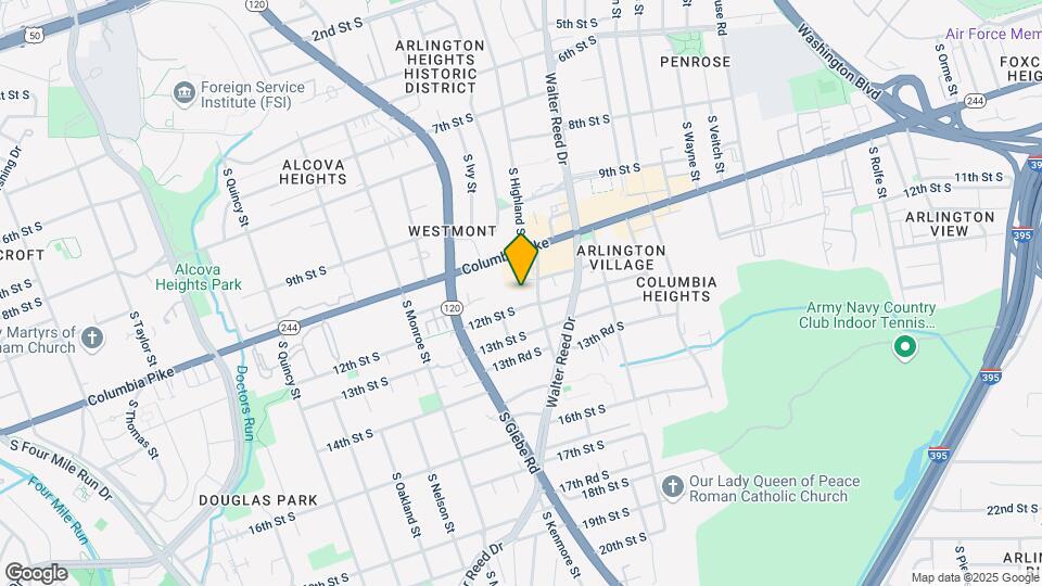 1122 S Highland St Map and Location Details