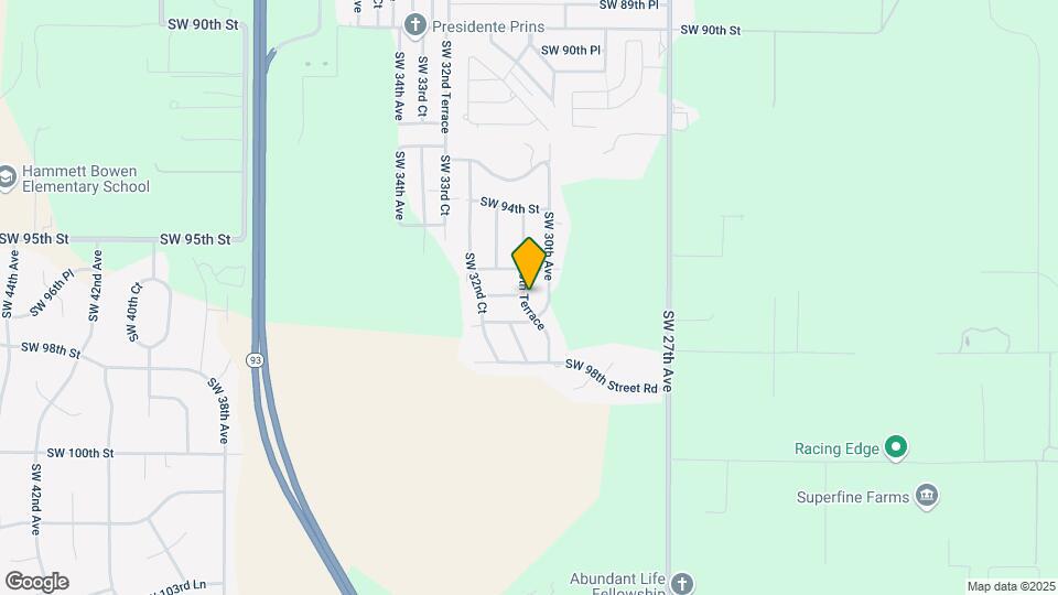 9631 SW 30th Ter Mapa y Detalles de la Ubicación