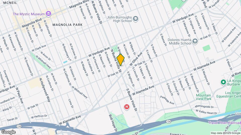 216 N Buena Vista St Map and Location Details