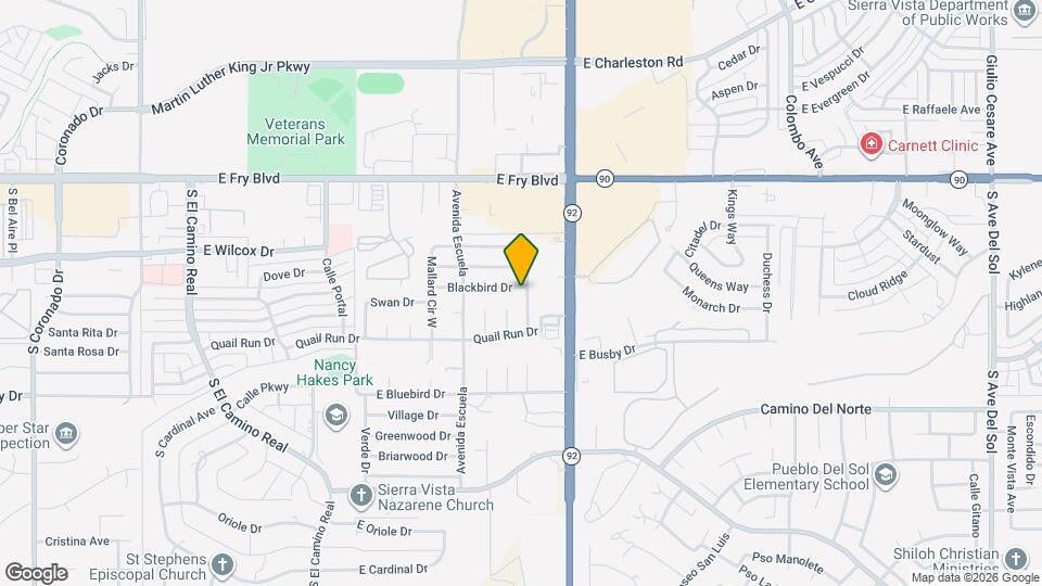 3850 Blackbird Dr Map and Location Details