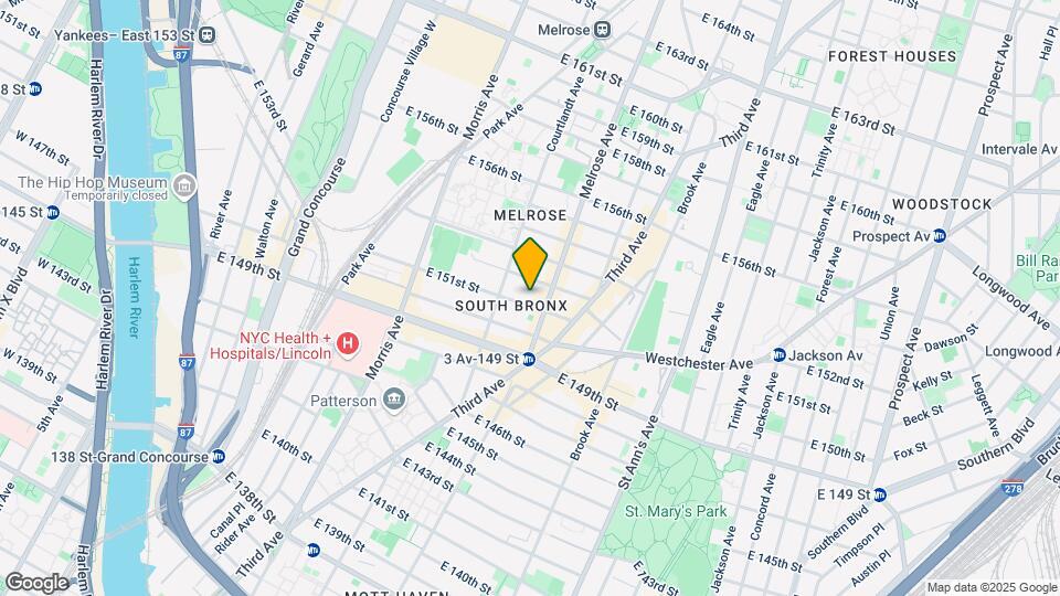 381 E 151st St Map and Location Details