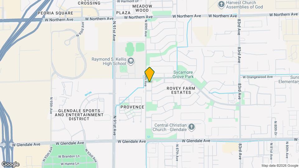 7414 N 88th Ln Map and Location Details