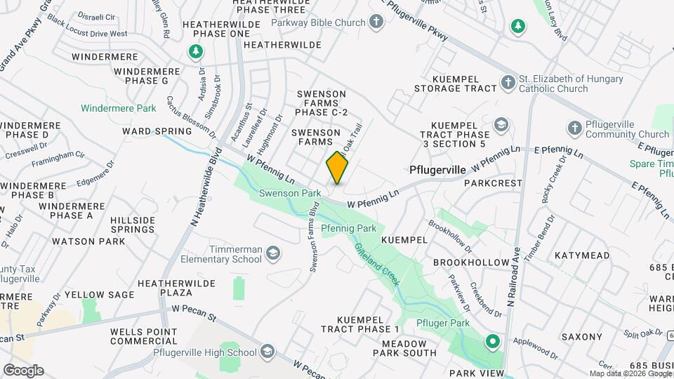 1102 Warm Springs Dr Map and Location Details