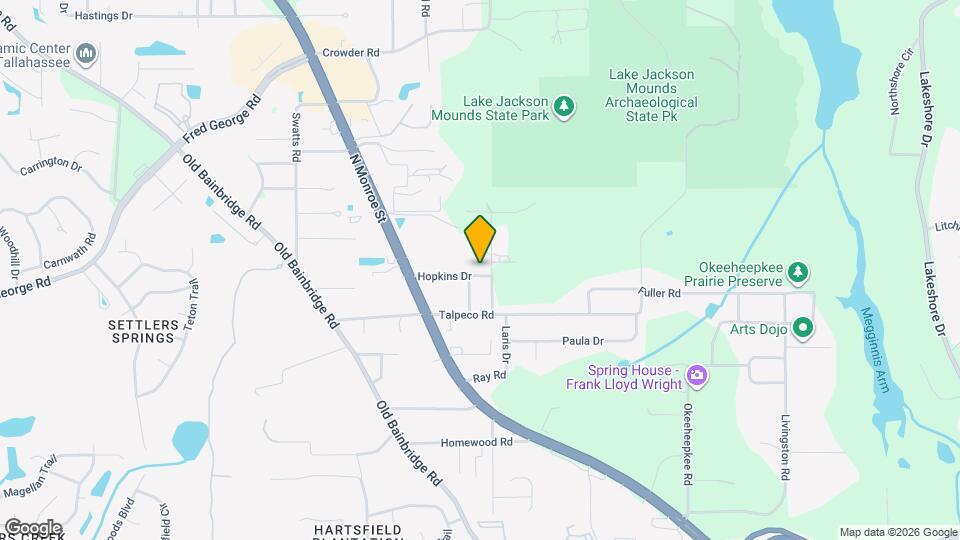 1852 Hopkins Dr Map and Location Details