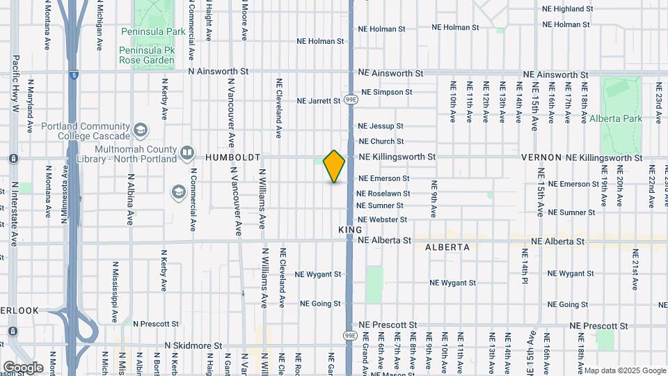 5264 NE Garfield Ave. Map and Location Details