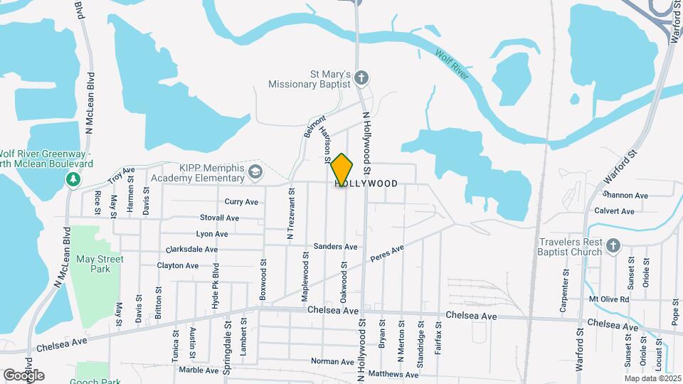 1623 Oakwood St Map and Location Details