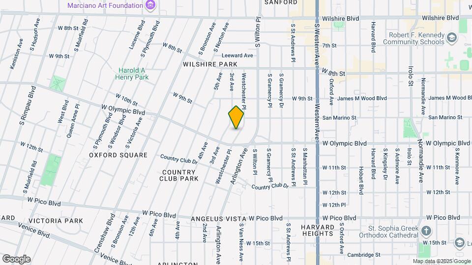 975 Westchester Pl Map and Location Details
