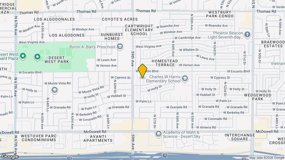 2229 N 58th Dr Map and Location Details