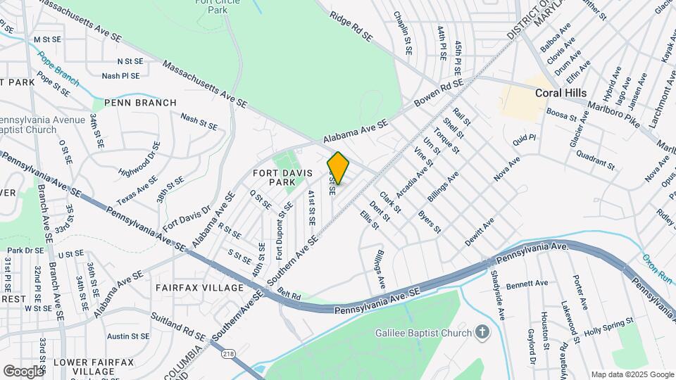 4208 Fort DuPont Ter SE Map and Location Details