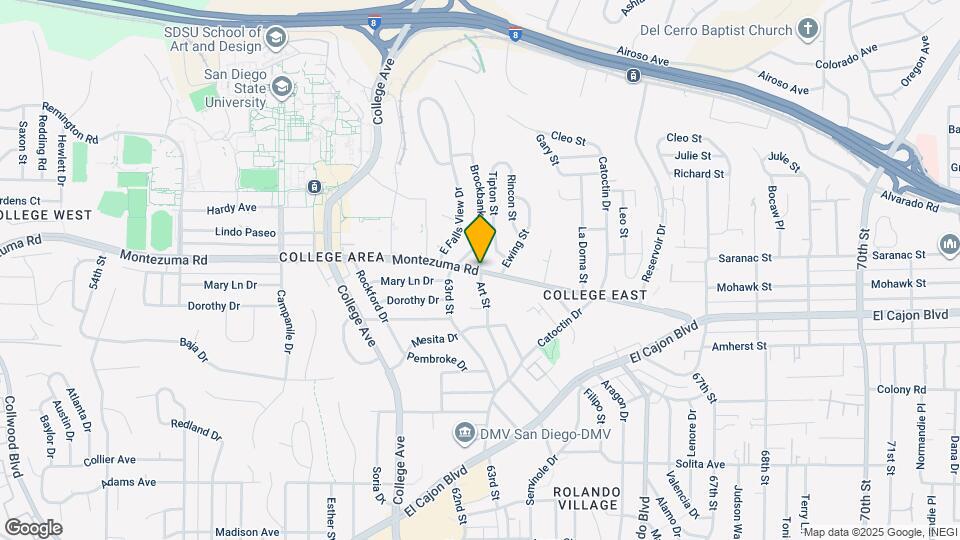 6324 Montezuma Rd Map and Location Details