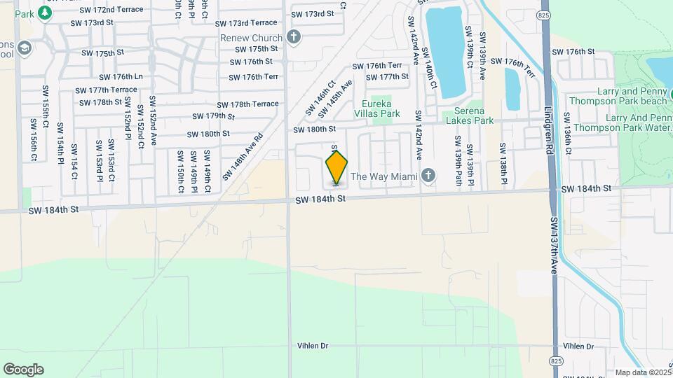 14817 SW 183rd Ter Mapa y Detalles de la Ubicación