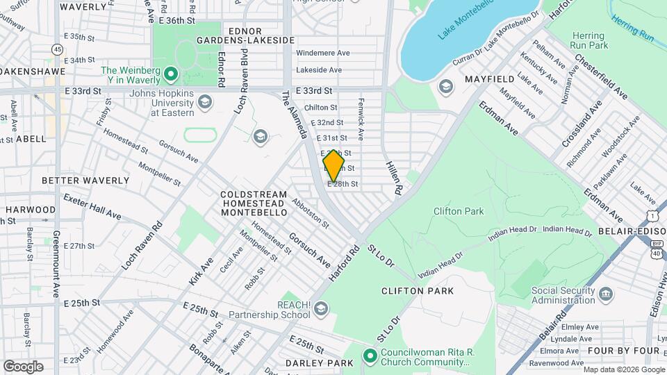 1609 E 28th St Map and Location Details