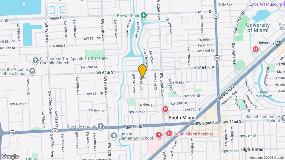 6511 SW 63rd Ct Map and Location Details