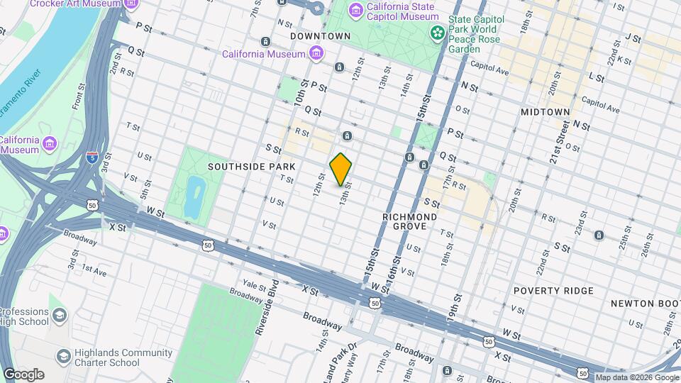 1235 T St Map and Location Details