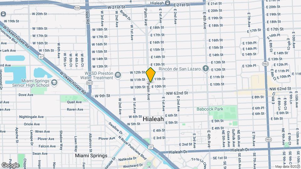1015 Palm Ave Map and Location Details