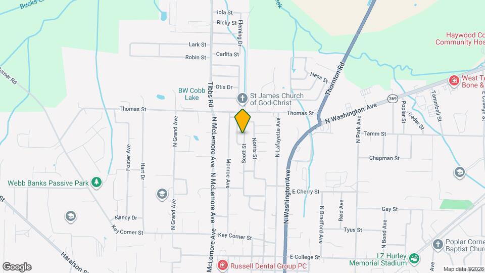 963 Scott St Map and Location Details