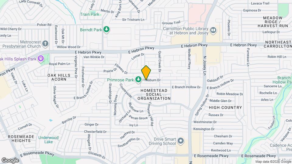 1732 Auburn Dr Map and Location Details