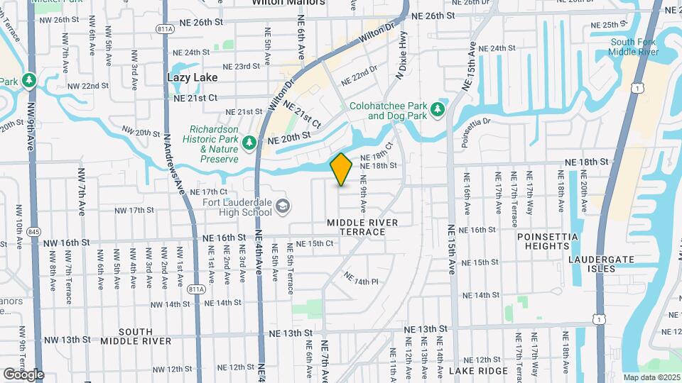 801 NE 17th St Map and Location Details