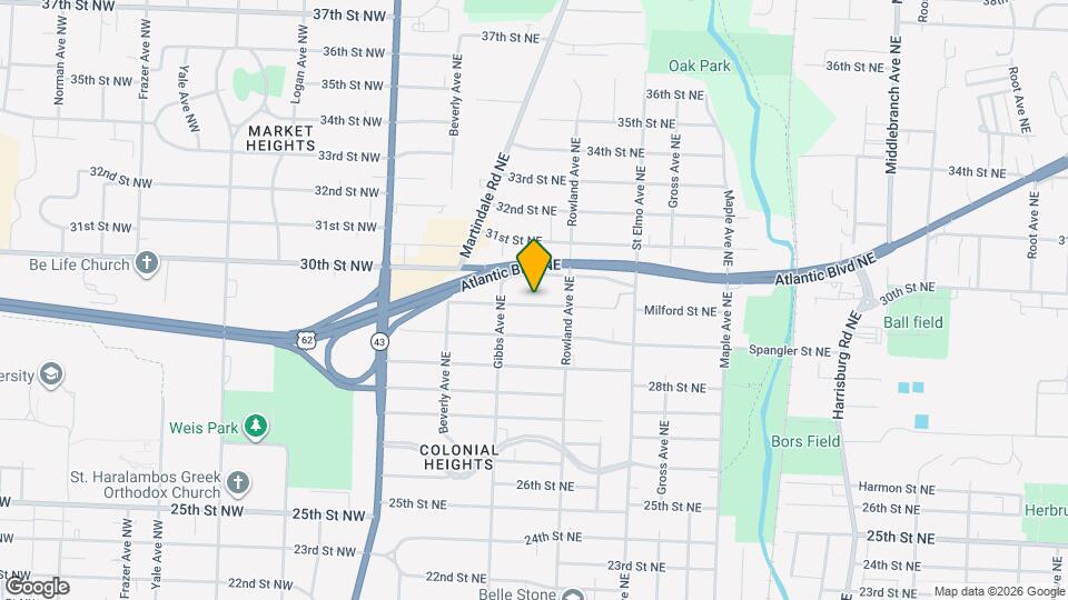 1133 Milford St NE Map and Location Details