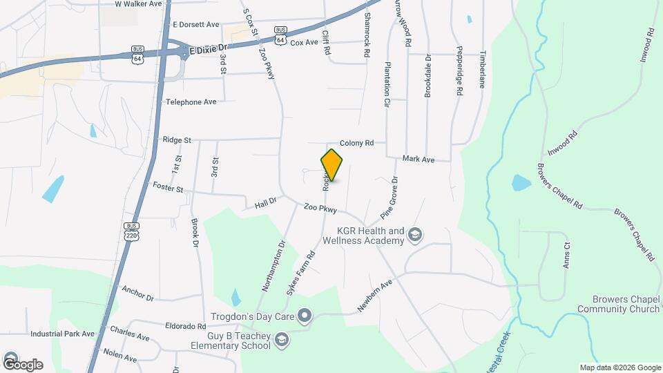 1805 Rocky Ln Map and Location Details