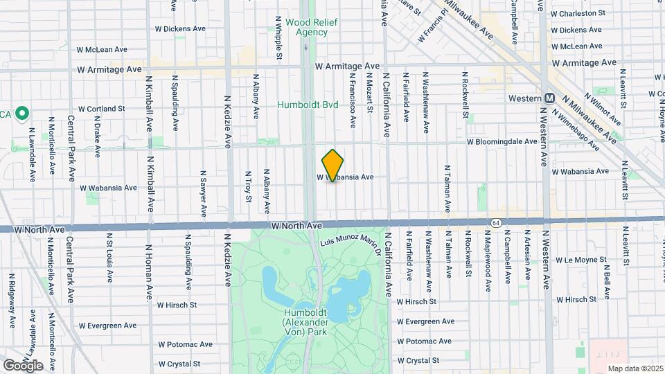 1654 N Richmond St Map and Location Details
