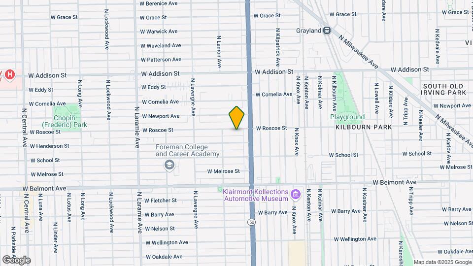 4831 W Roscoe St Map and Location Details