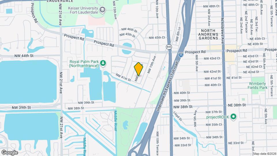 4130 NW 11th Ave Map and Location Details