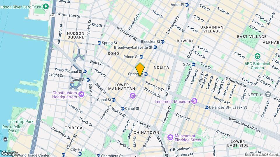 212 LAFAYETTE St-Unit -1C Map and Location Details