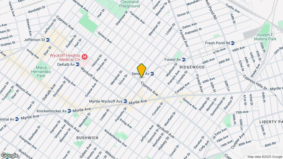 1706 Gates Ave Mapa y Detalles de la Ubicación