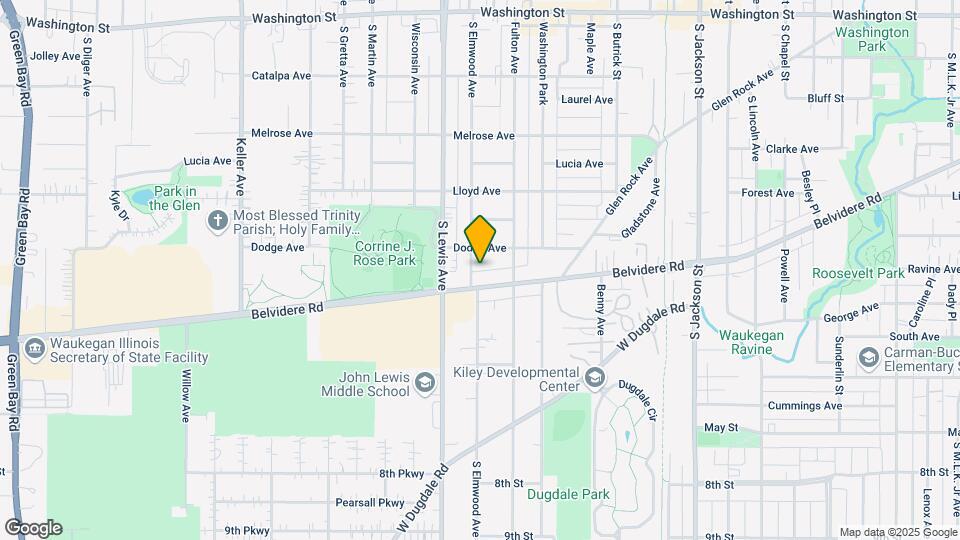 519 S Elmwood Ave Map and Location Details