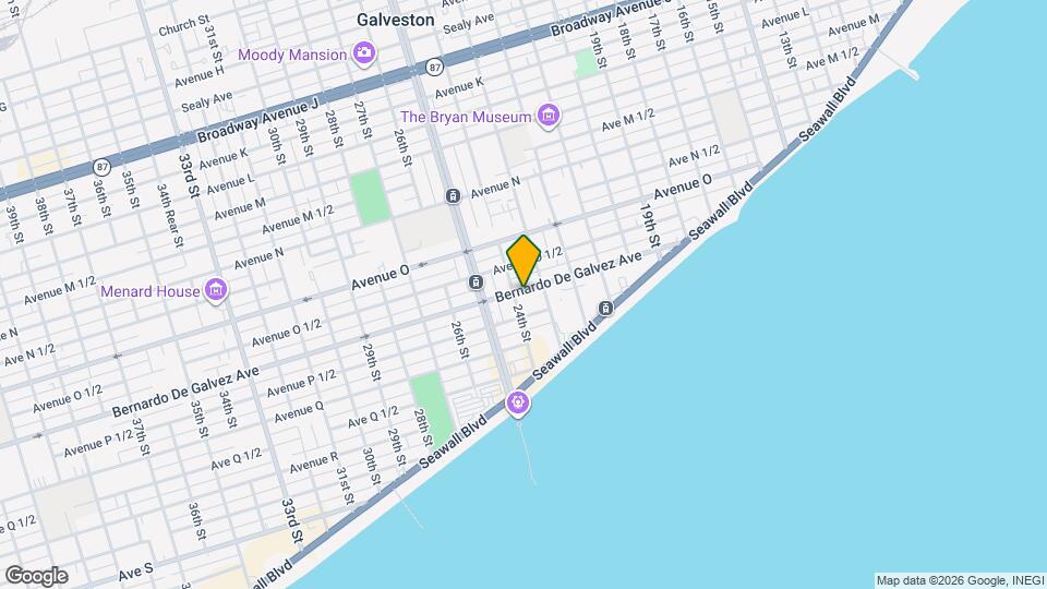 2317 Bernardo De Galvez Ave Mapa y Detalles de la Ubicación