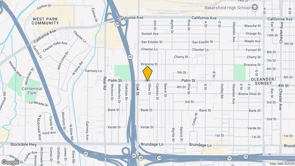 355 Olive St, Unit 355 #1/2 Olive street Mapa y Detalles de la Ubicación