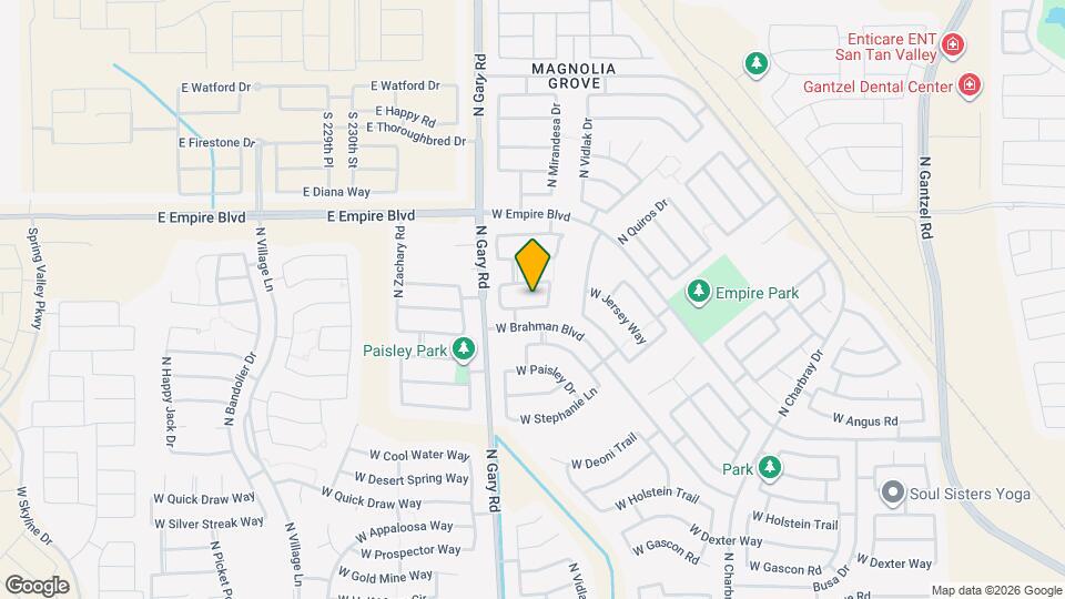 1270 W Corriente Dr Map and Location Details