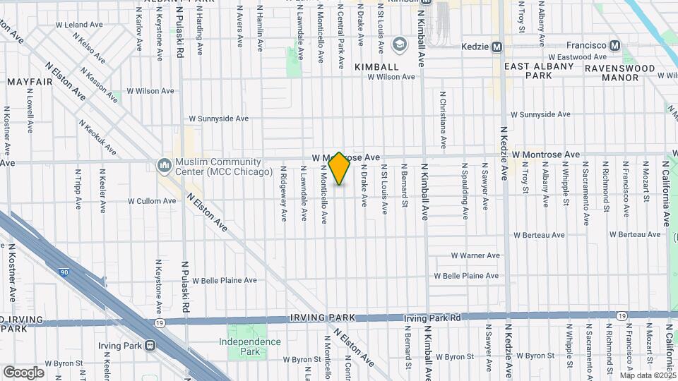 4308 N Central Park Ave Map and Location Details