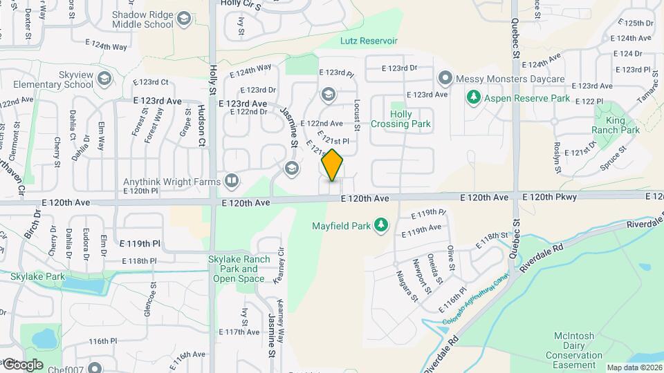 12024 Leyden St Mapa y Detalles de la Ubicación